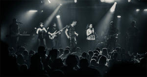 Live band performing on stage
